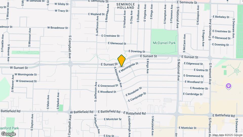 633 E Morningside St Mapa y Detalles de la Ubicación