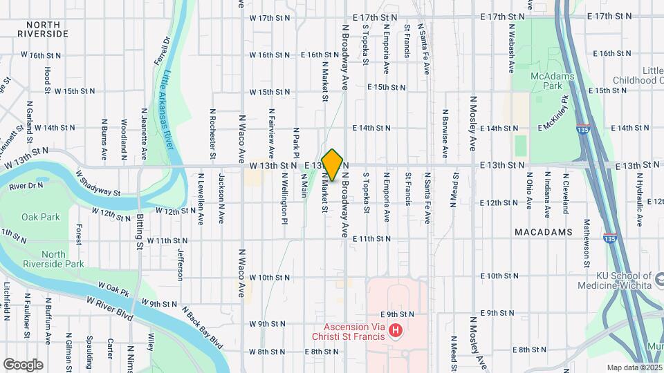 1316 N Market St Map and Location Details