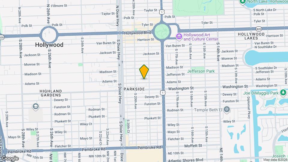 1923 Adams St Map and Location Details