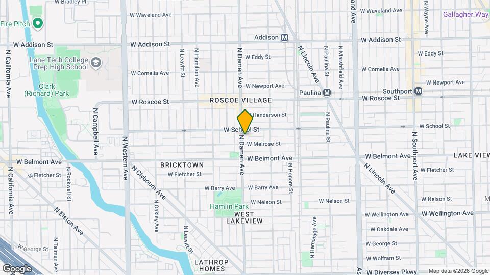 3245 N Damen Ave Mapa y Detalles de la Ubicación