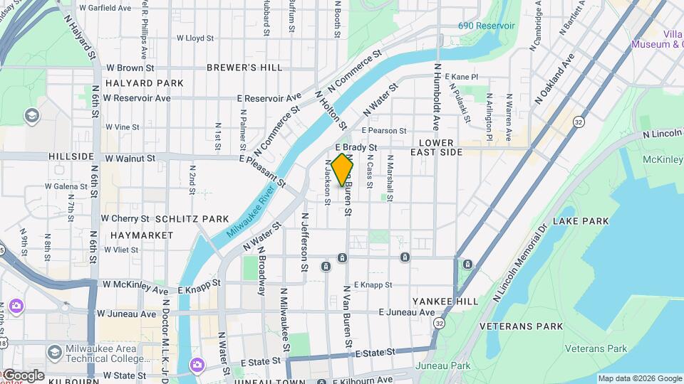 1613 N Van Buren St Map and Location Details