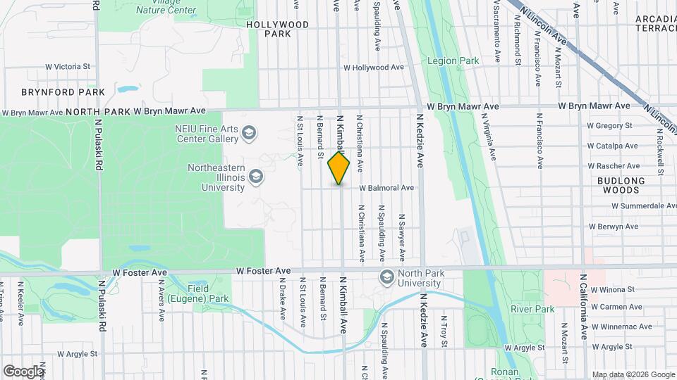 3401 W Balmoral Ave Map and Location Details