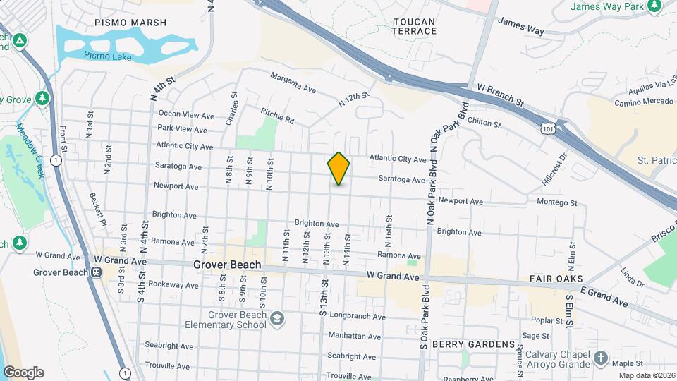 1339 Newport Ave Map and Location Details