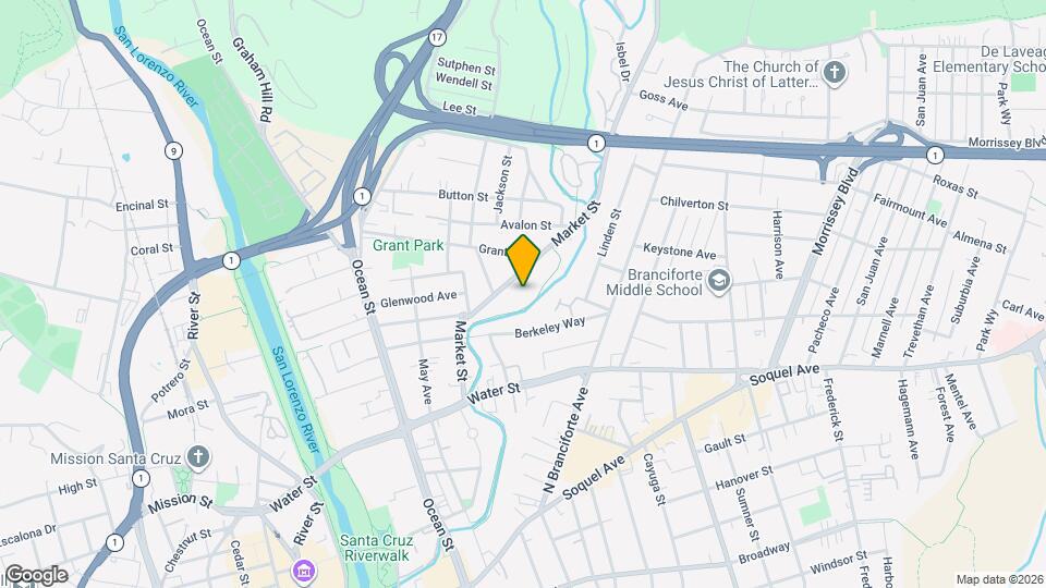 322 Market St, Unit B Map and Location Details