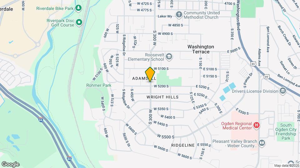 5195 S 300 W Map and Location Details