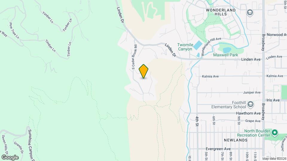 389 S Cedar Brook Rd Map and Location Details