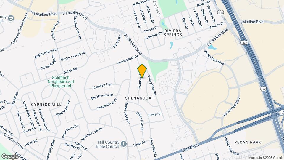3503 Roanoke Dr Map and Location Details