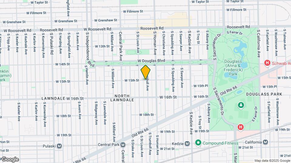 1500 S Trumbull Ave Map and Location Details