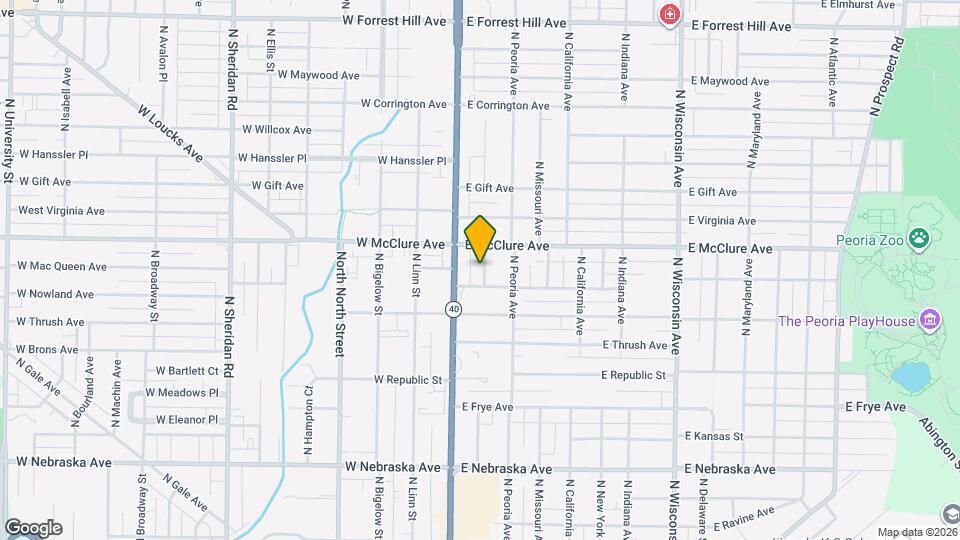 2411 N Dechman Ave Map and Location Details