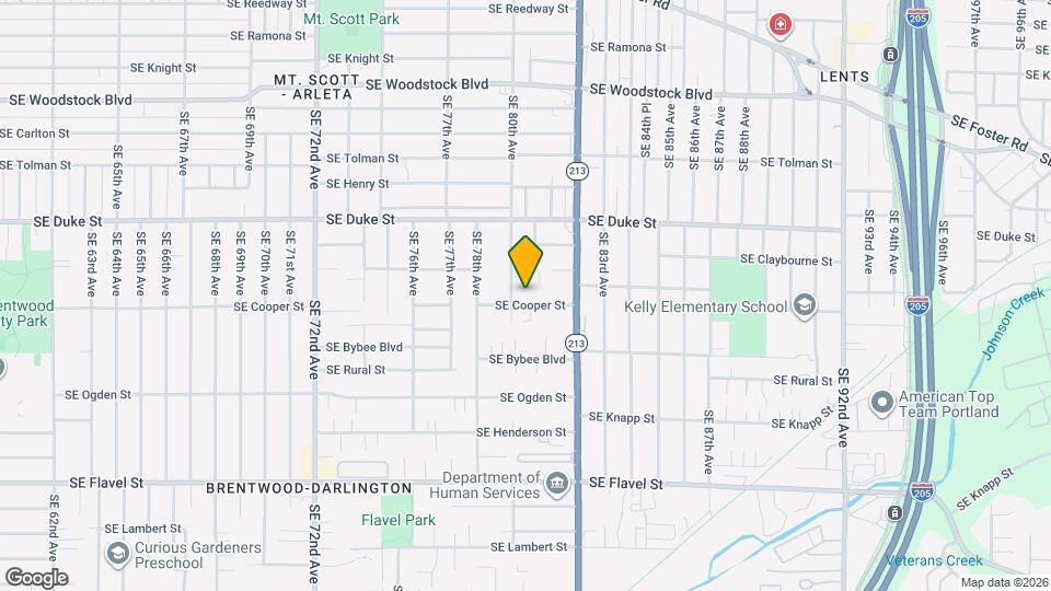 8023 SE Cooper St Map and Location Details