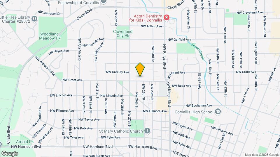 2541-2543 NW Grant Ave Mapa y Detalles de la Ubicación