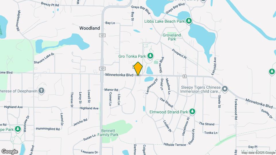 3402 Groveland Ln Map and Location Details