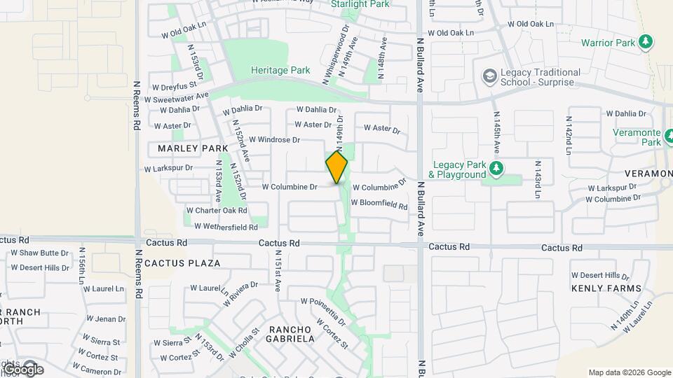 14933 W Columbine Dr Mapa y Detalles de la Ubicación