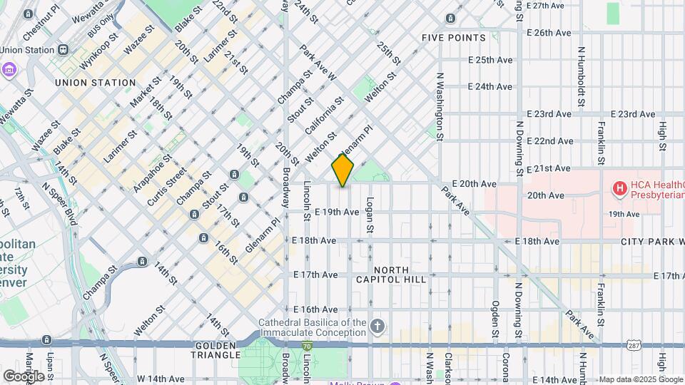 1975 N Grant St Map and Location Details
