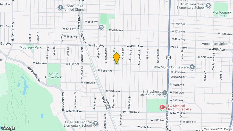 6708 Cypress St Map and Location Details