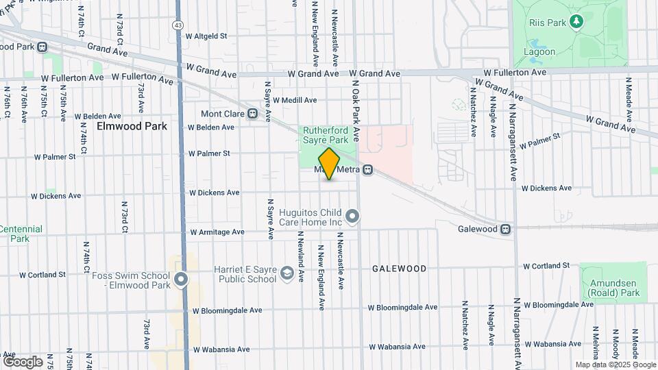 6844 W Dickens Ave Map and Location Details