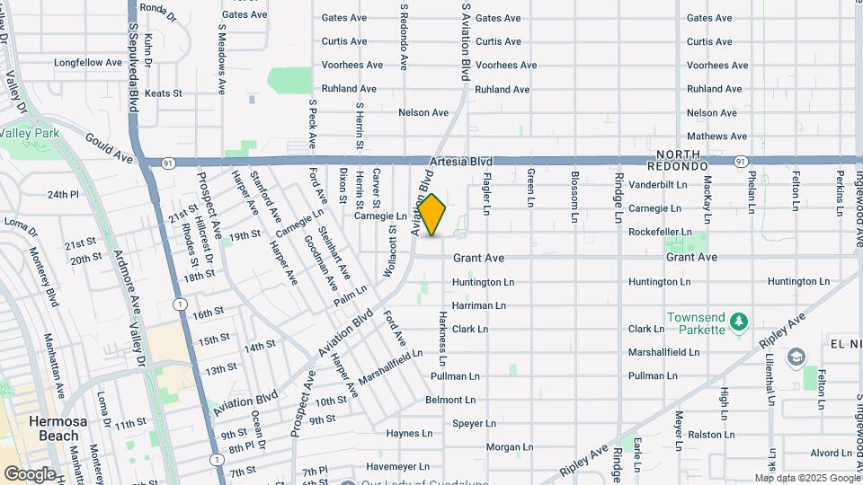 1718 Rockefeller Ln Map and Location Details
