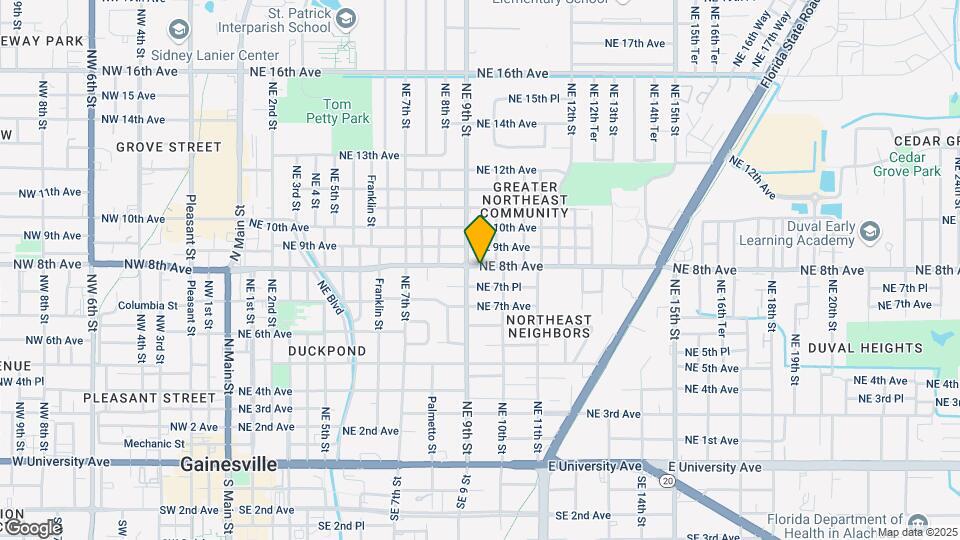 915 NE 8th Ave Map and Location Details