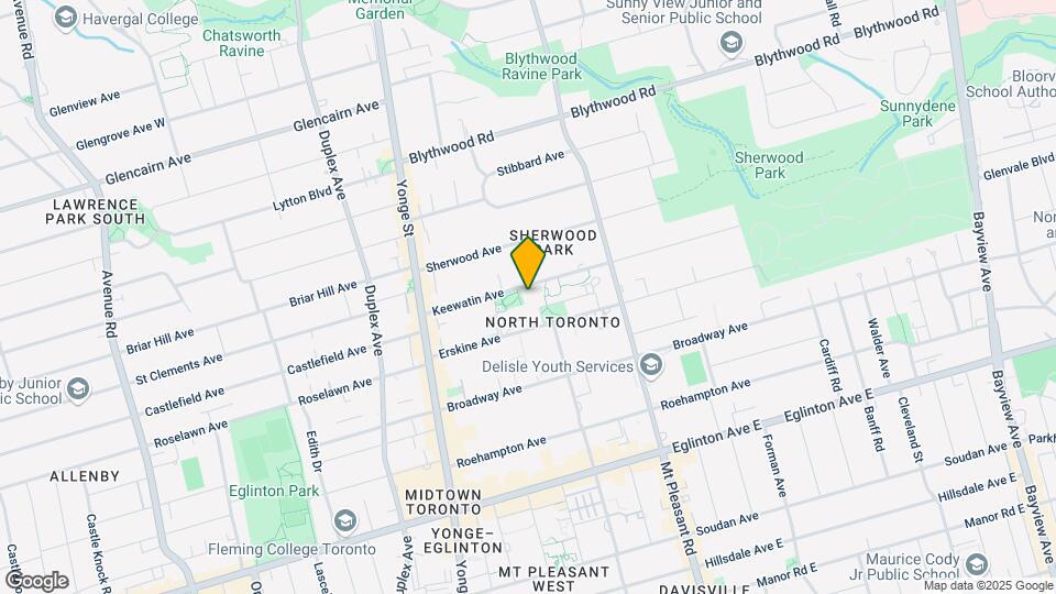 135 Keewatin Ave Map and Location Details