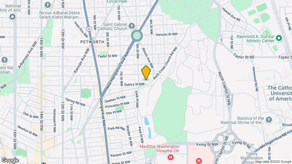 423 Quincy St NW, Unit B Map and Location Details