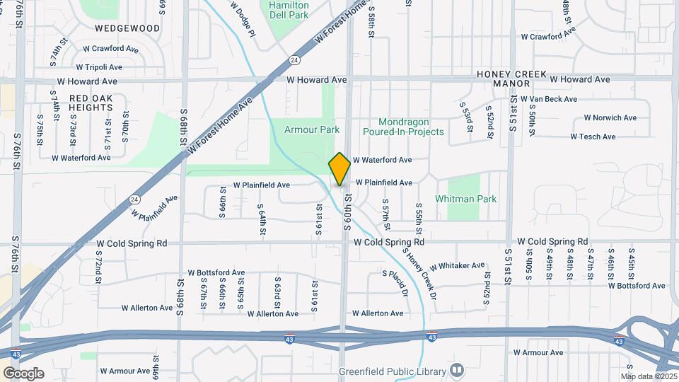Honey Creek Apartments Map and Location Details