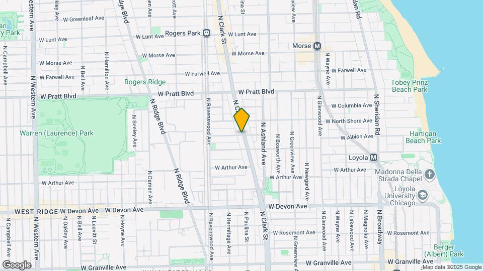 1654 W Wallen Ave Mapa y Detalles de la Ubicación