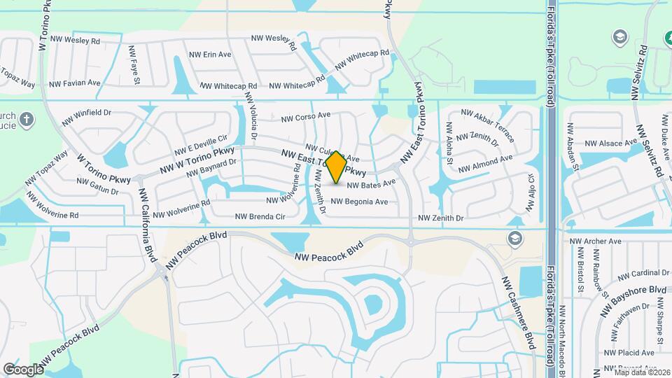 5846 NW Bates Ave Map and Location Details