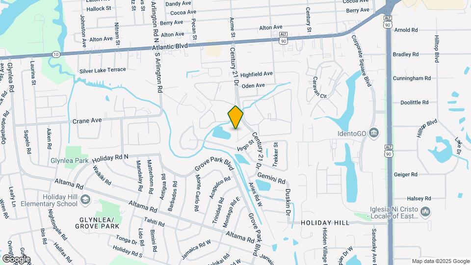 Century Lake Townhomes Map and Location Details