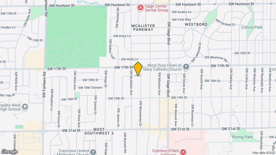 4309 SW 17th Terrace Map and Location Details