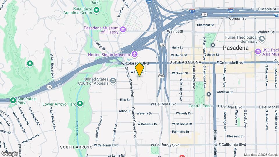 100 S Orange Grove Blvd Map and Location Details