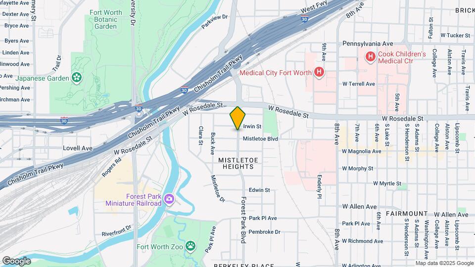 1110 Forest Park Blvd Map and Location Details