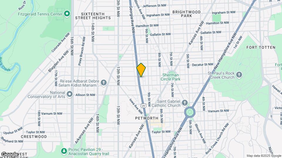 4621 Georgia Ave NW Map and Location Details