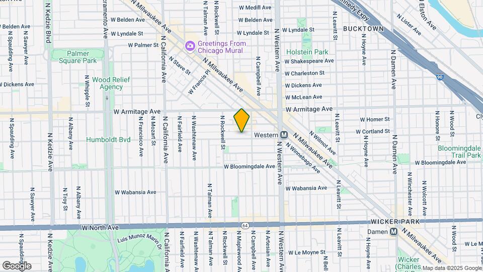 2522 W Cortland St Map and Location Details