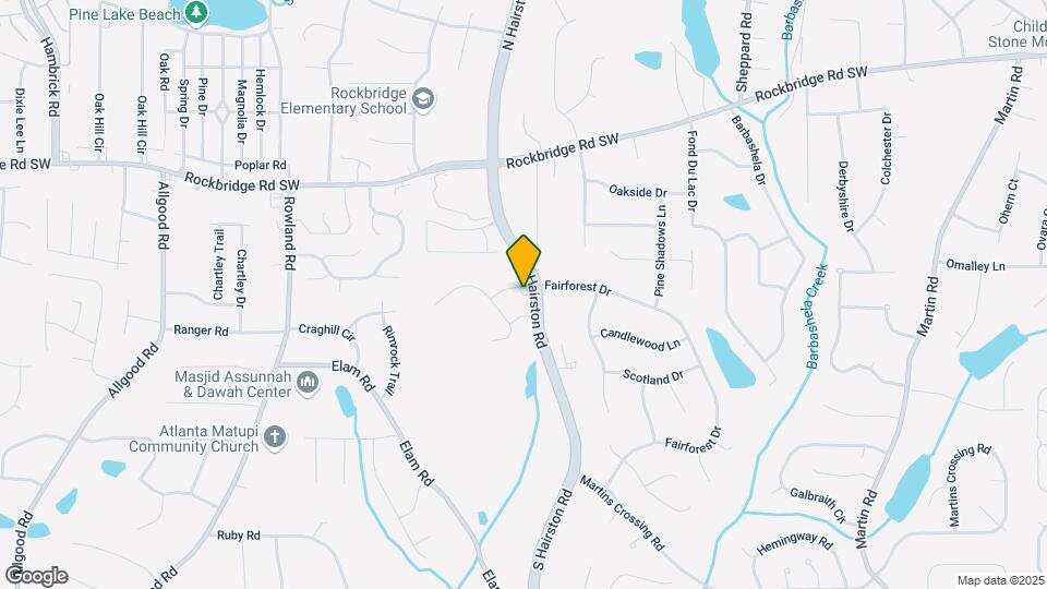 529 S Hairston Rd Map and Location Details