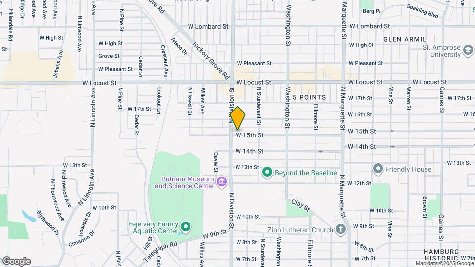 1656 W 15th St Map and Location Details