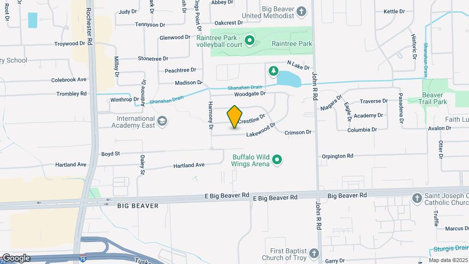 1625 Lakewood Dr Map and Location Details