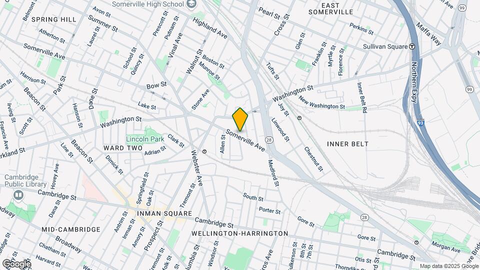 227-231 Somerville Ave Mapa y Detalles de la Ubicación