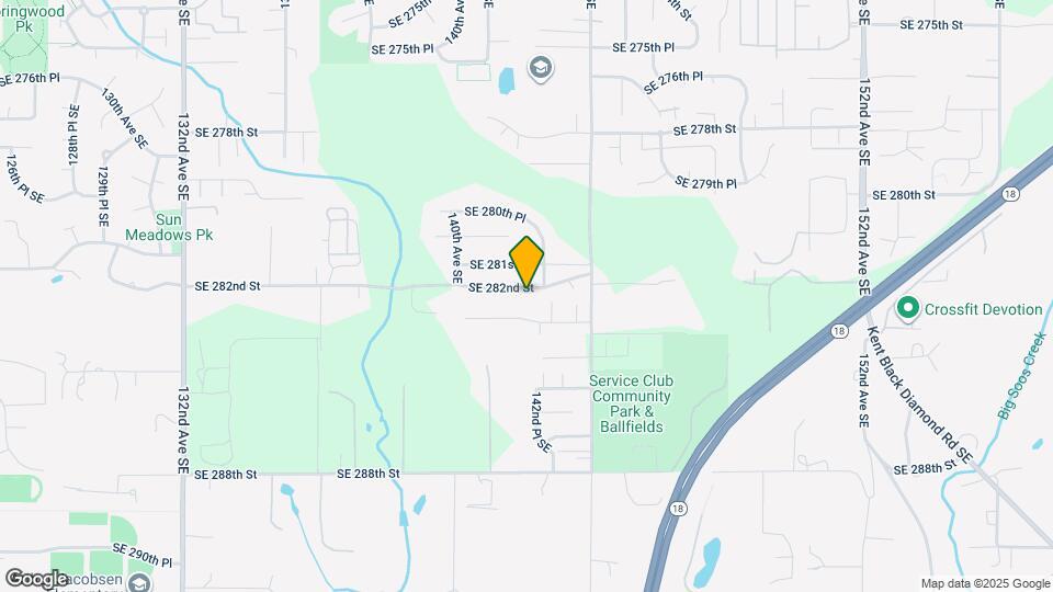 14203 SE 282nd St Map and Location Details