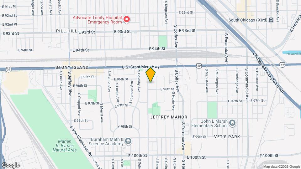 9559 S Yates Blvd Map and Location Details