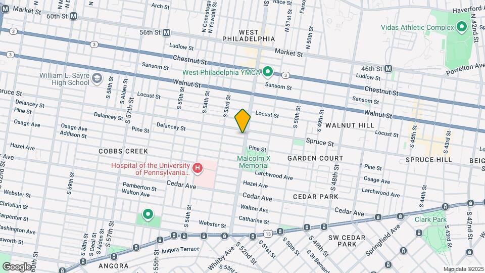 308 S 52nd St Map and Location Details