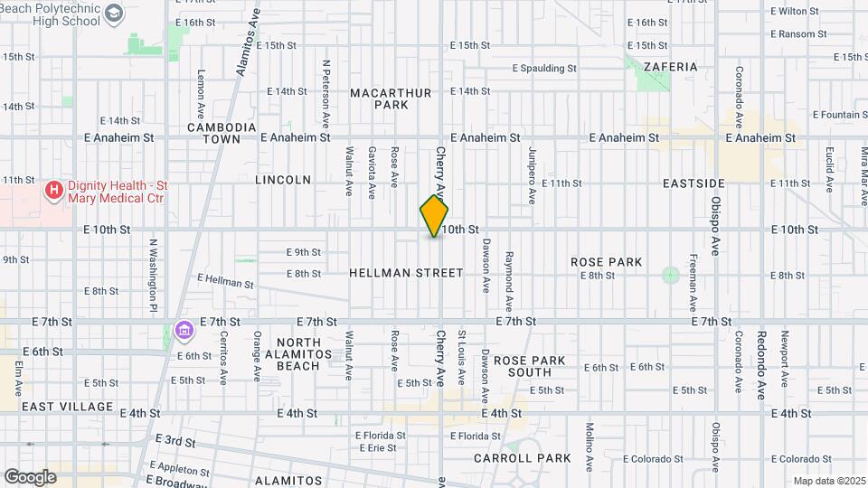 915 Cherry Ave Map and Location Details