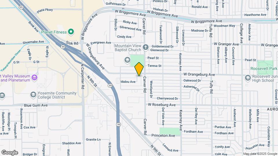 1334 Grape Ave Map and Location Details