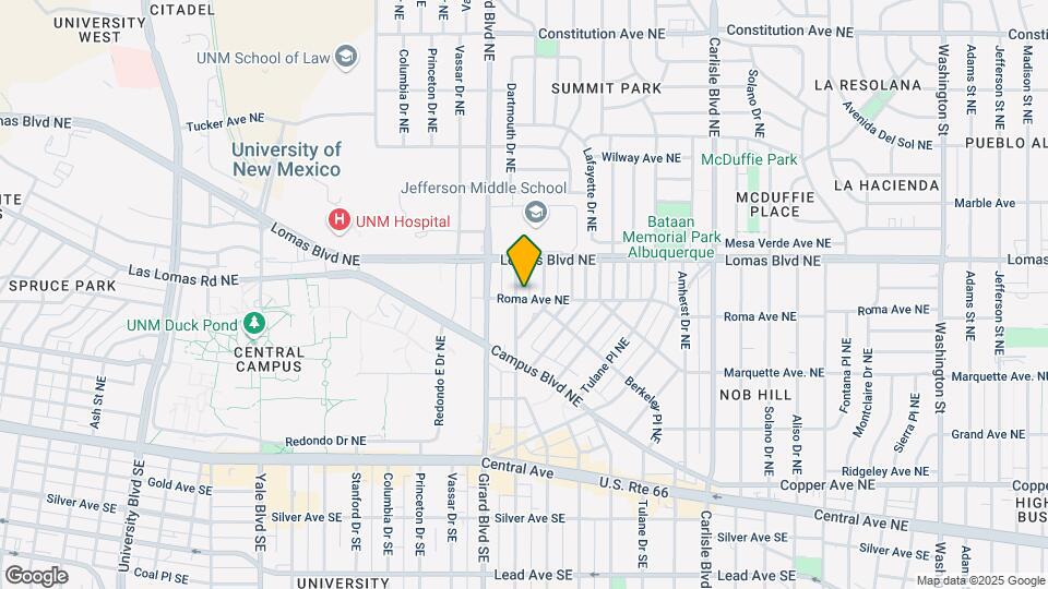 602 Dartmouth Dr NE Map and Location Details