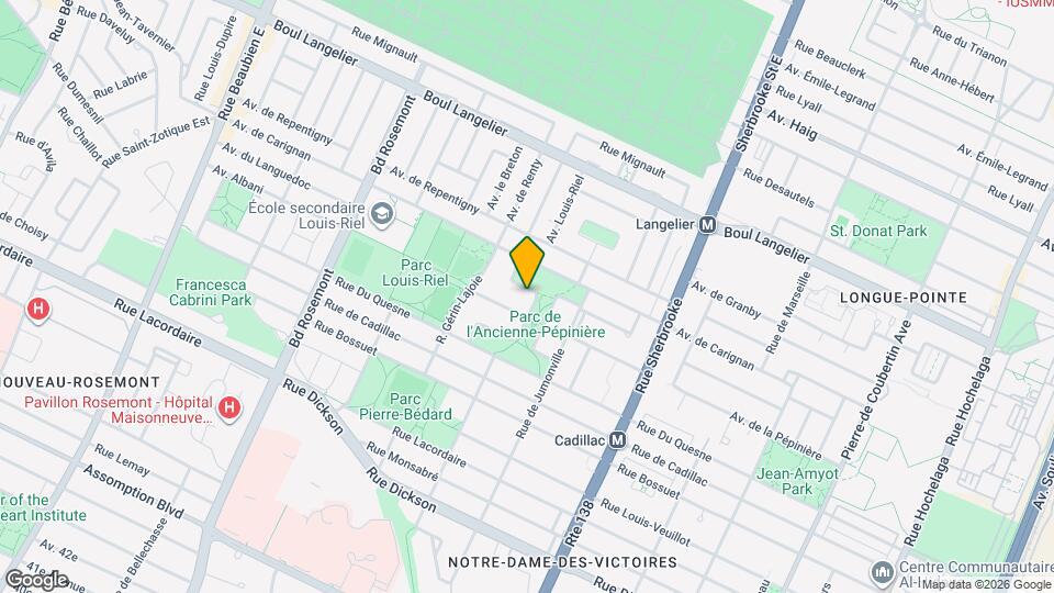 6271 Gérard-Morisset Av Map and Location Details