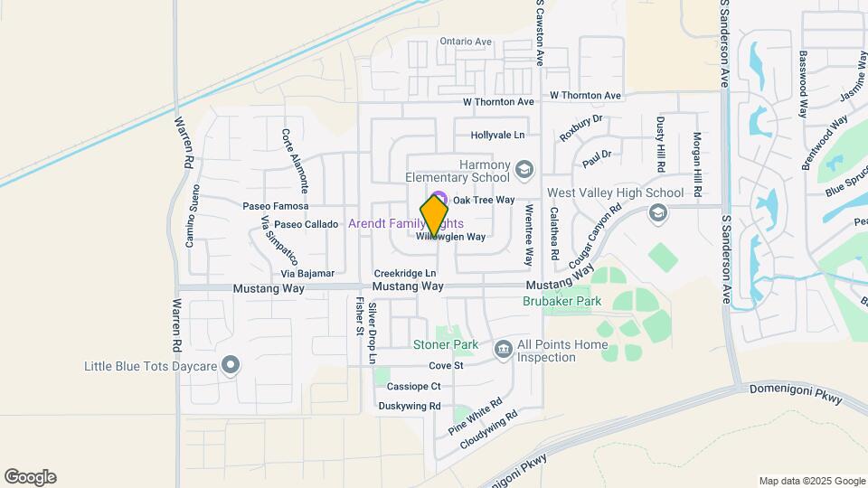 4637 Willowglen Way Mapa y Detalles de la Ubicación