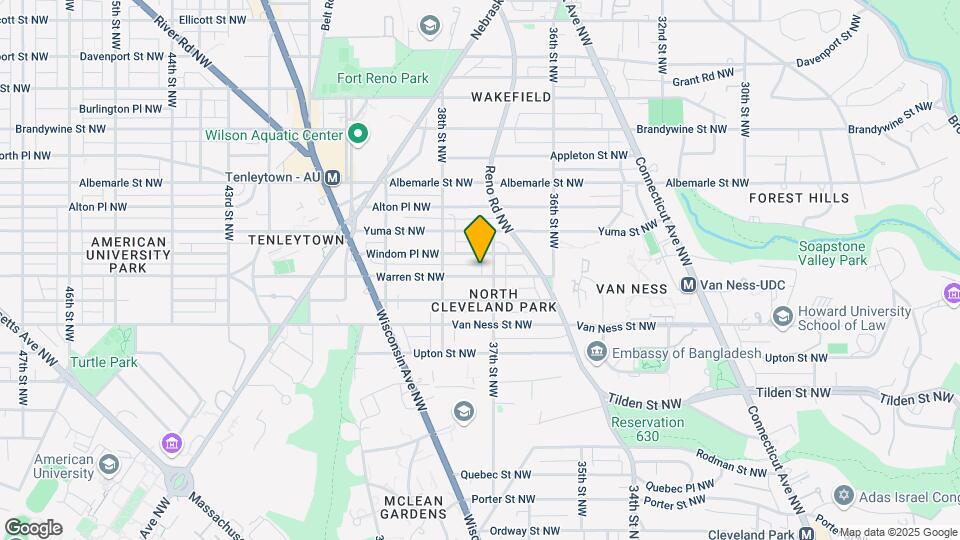 3711 Warren St NW Map and Location Details