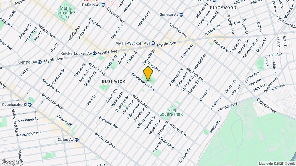 645 Knickerbocker Ave Map and Location Details