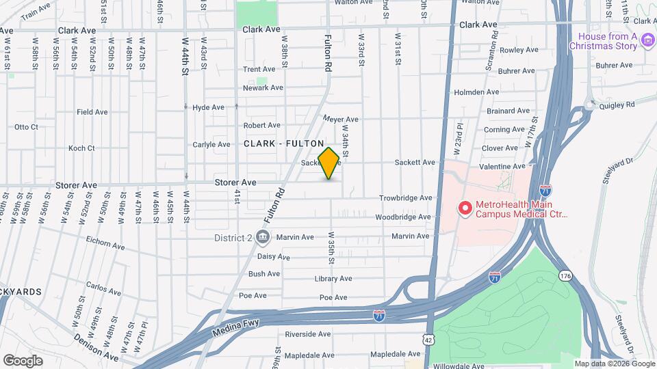 3417 Storer Ave, Unit 33B-BW Map and Location Details