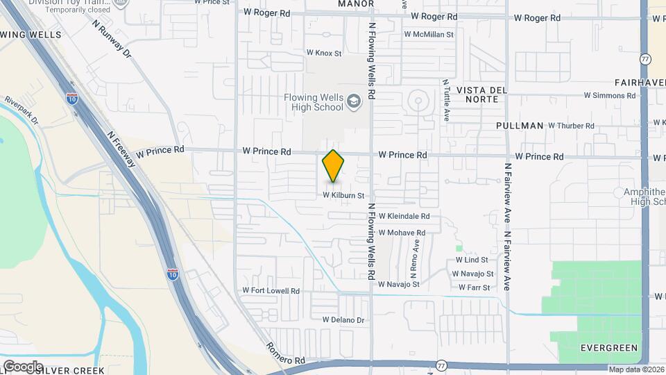1454 W Kilburn St Mapa y Detalles de la Ubicación