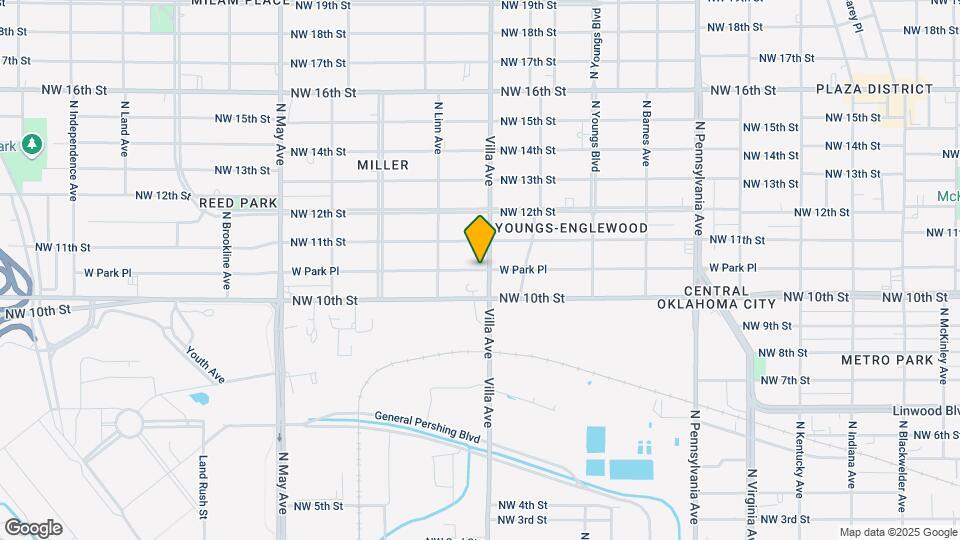 2513 W Park Pl Map and Location Details